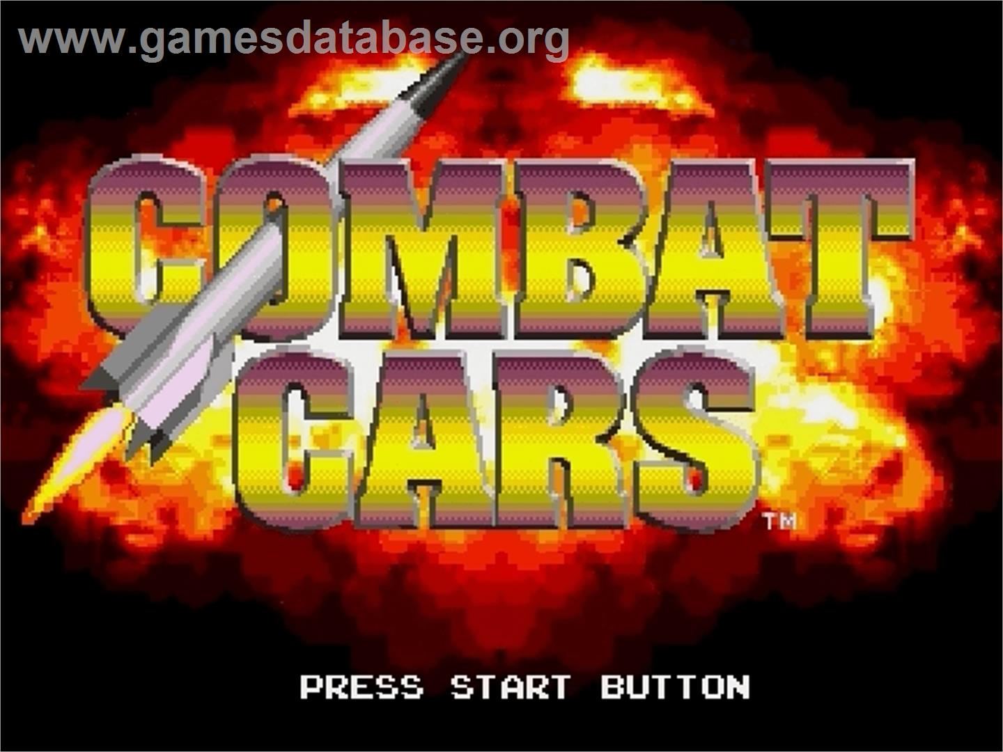 Combat Cars - Sega Genesis - Artwork - Title Screen