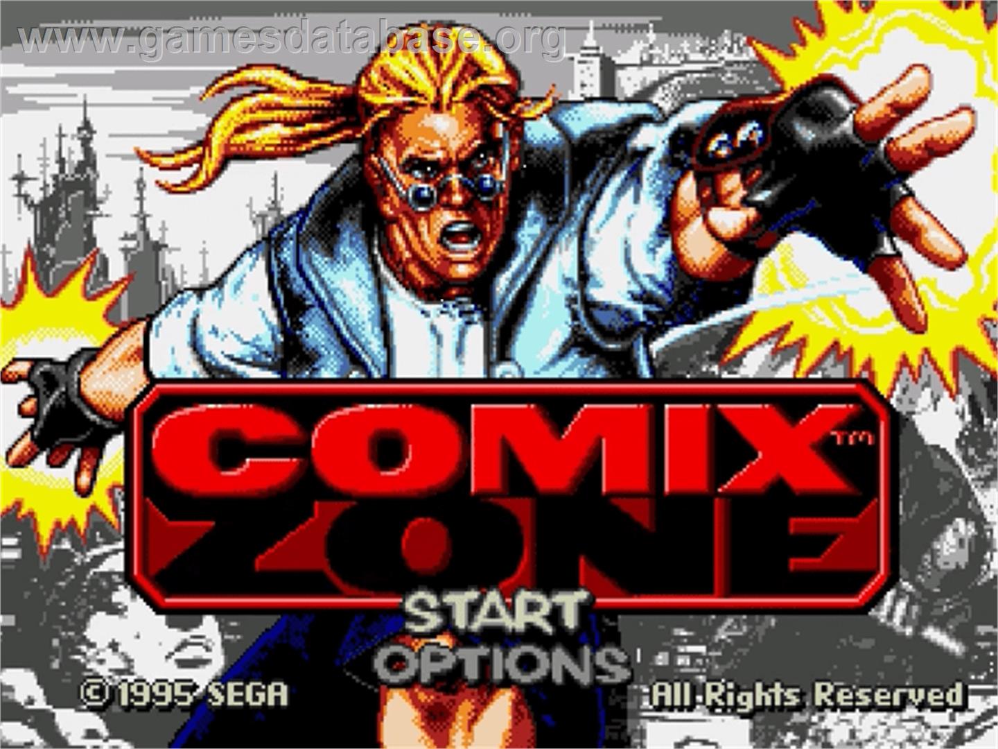 Comix Zone - Sega Genesis - Artwork - Title Screen