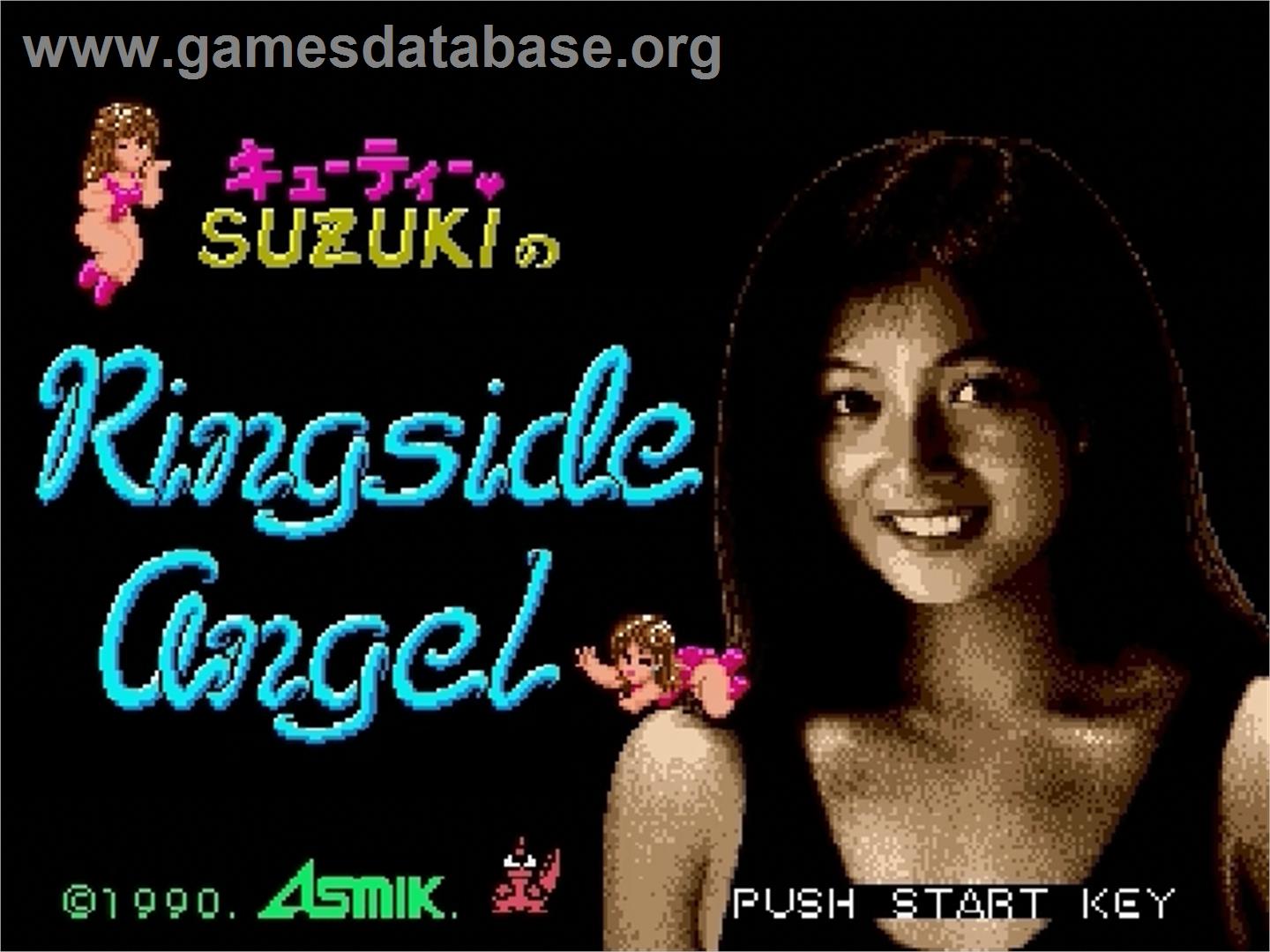 Cutie Suzuki no Ringside Angel - Sega Genesis - Artwork - Title Screen