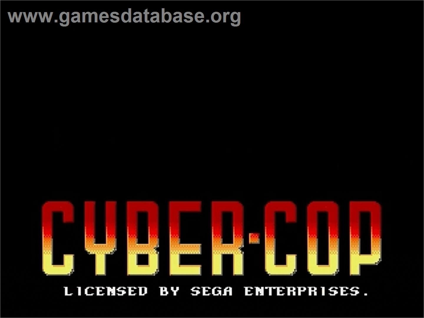 Cyber-Cop - Sega Genesis - Artwork - Title Screen