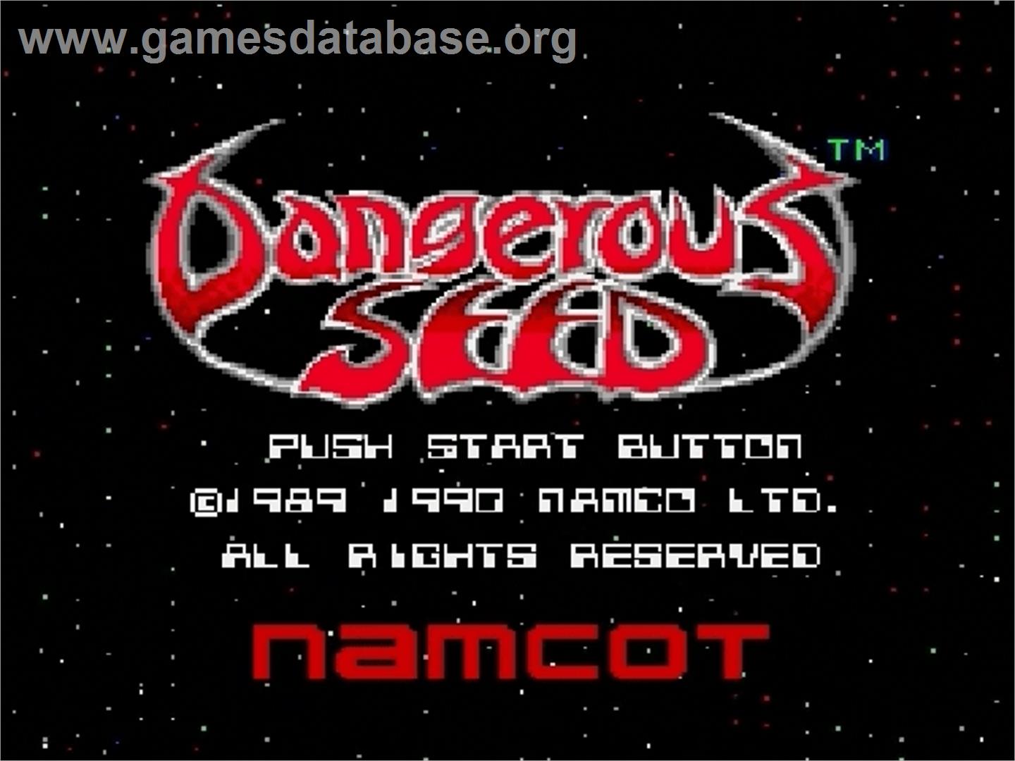 Dangerous Seed - Sega Genesis - Artwork - Title Screen
