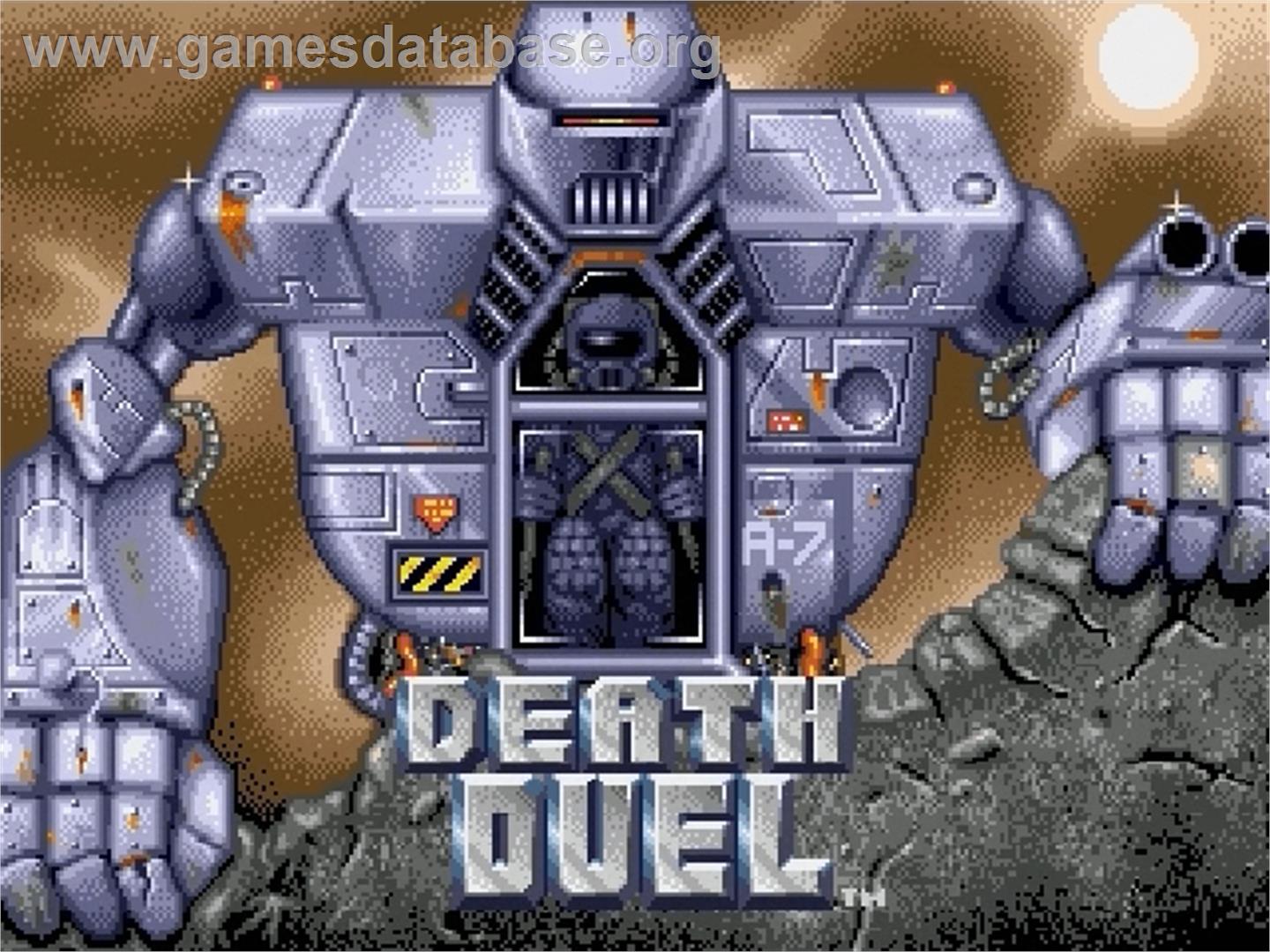 Death Duel - Sega Genesis - Artwork - Title Screen
