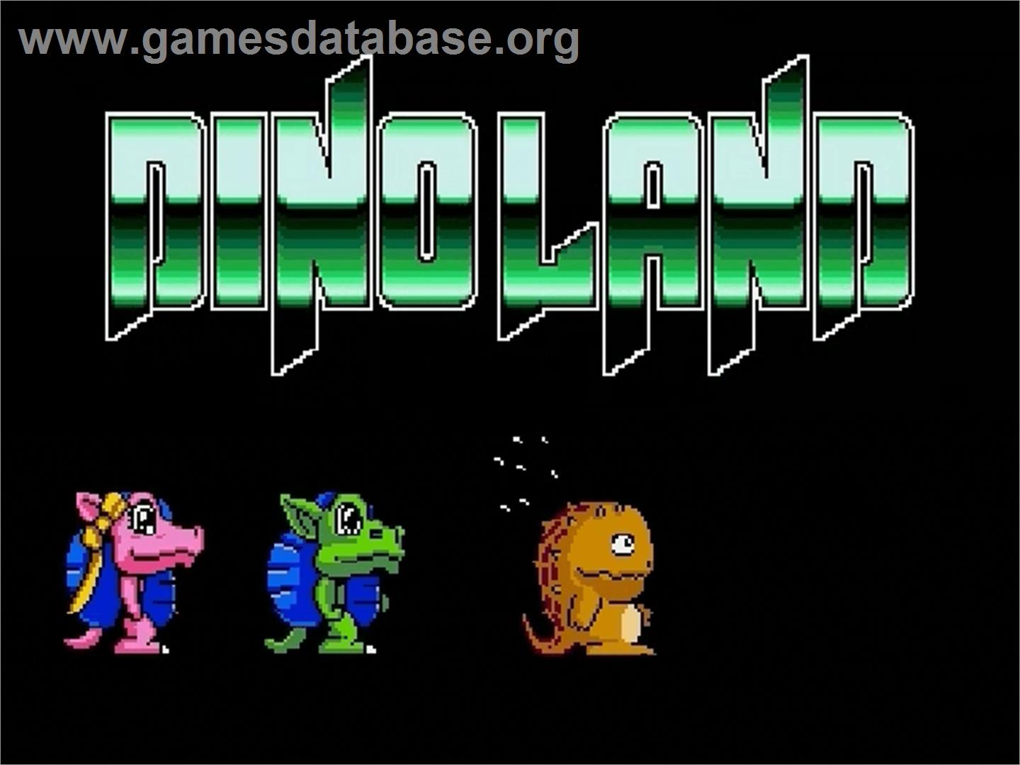 Dino Land - Sega Genesis - Artwork - Title Screen
