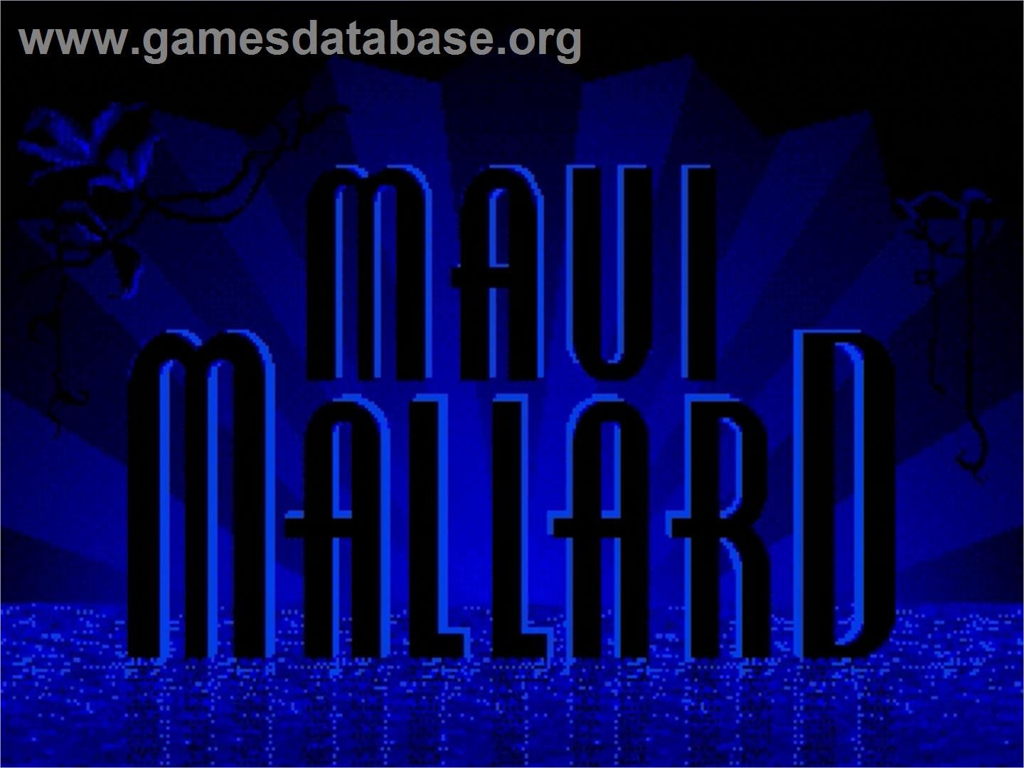 Donald In Maui Mallard - Sega Genesis - Artwork - Title Screen