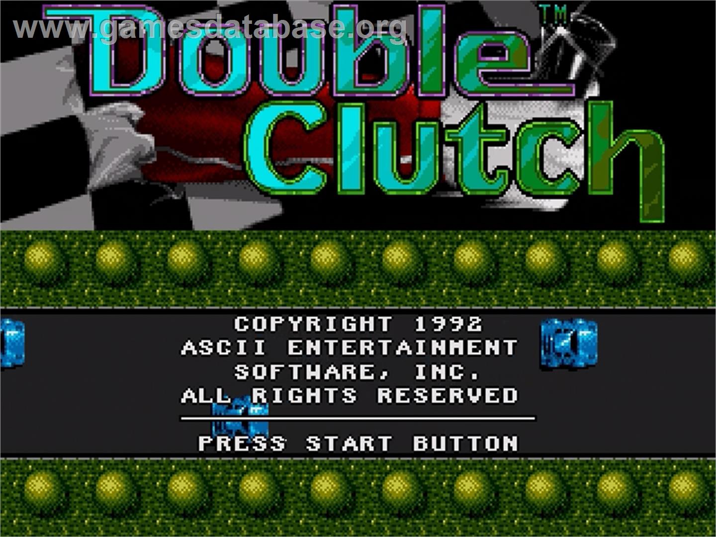 Double Clutch - Sega Genesis - Artwork - Title Screen