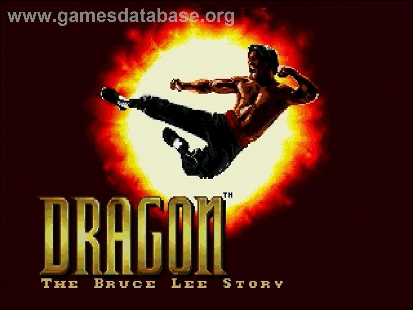 Dragon: The Bruce Lee Story - Sega Genesis - Artwork - Title Screen