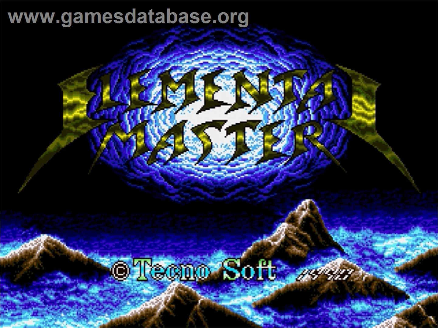 Elemental Master - Sega Genesis - Artwork - Title Screen