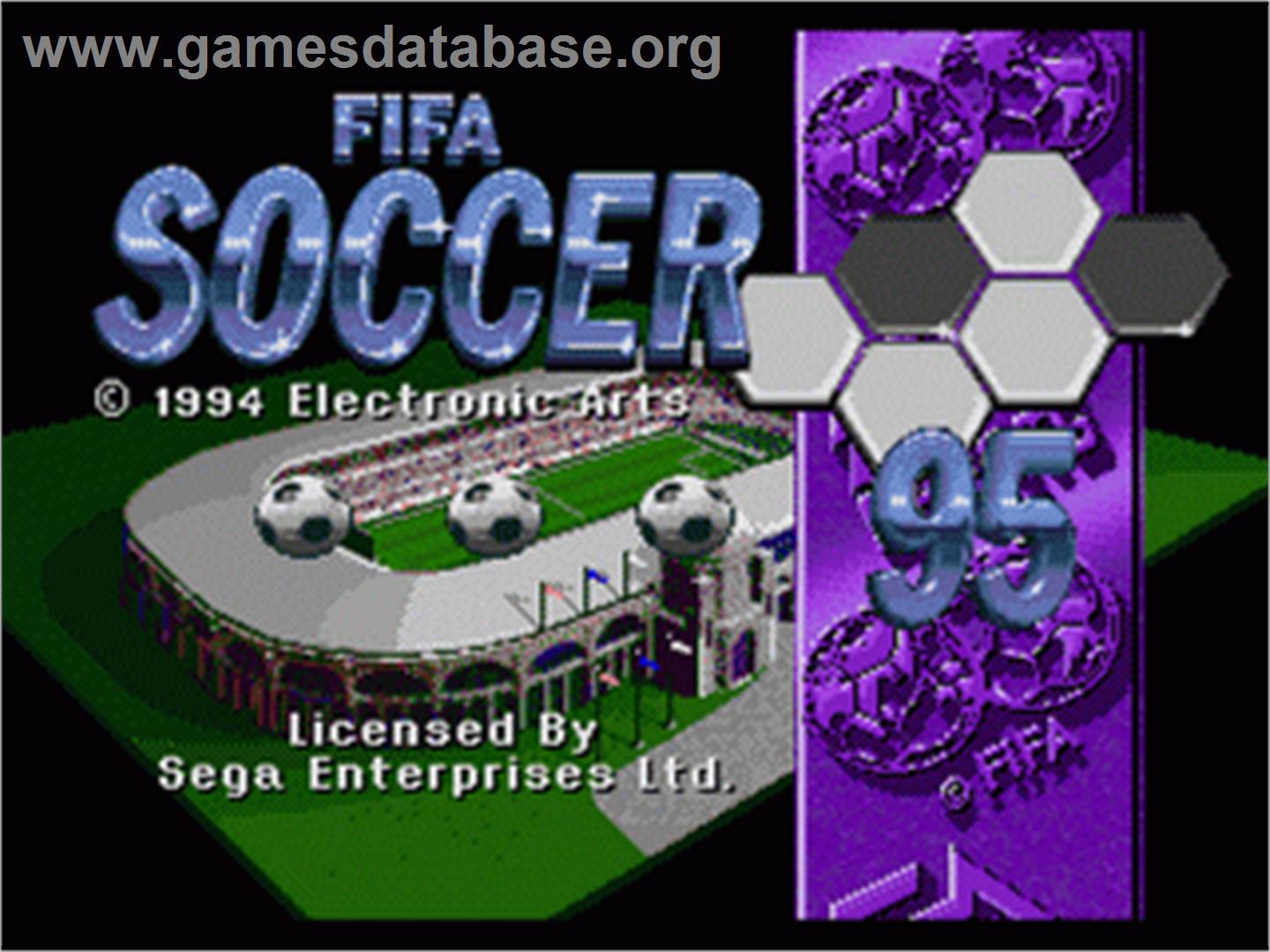 FIFA 95 - Sega Genesis - Artwork - Title Screen