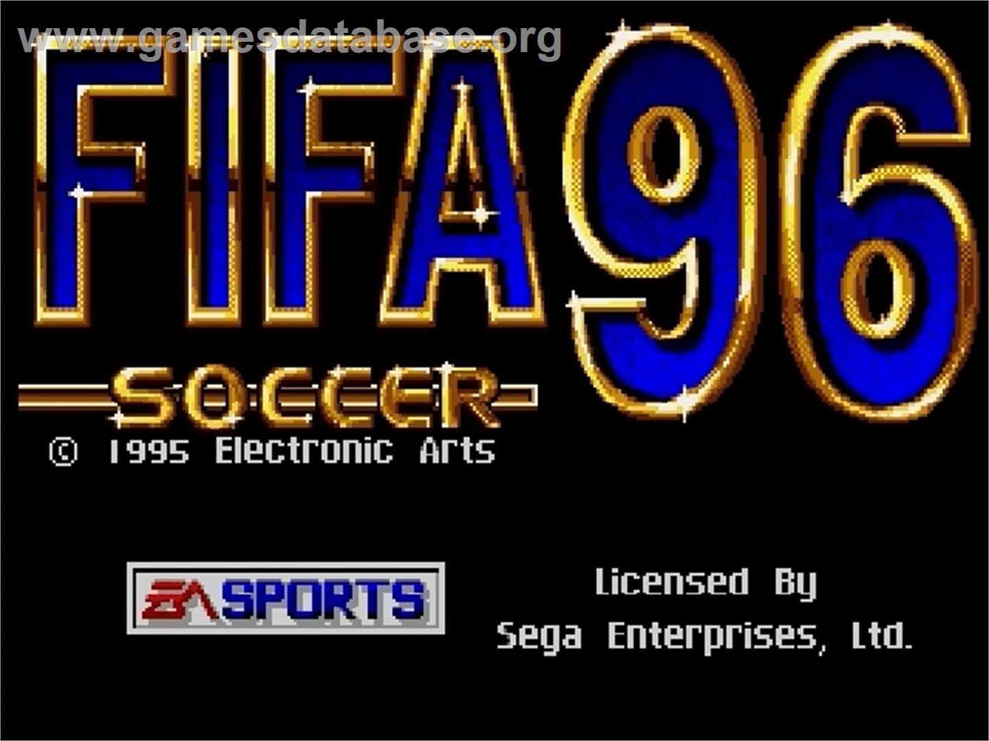 FIFA 96 - Sega Genesis - Artwork - Title Screen