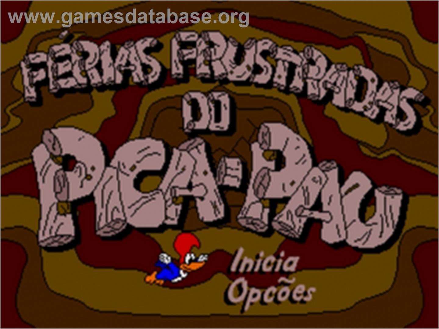 Ferias Frustradas Do Pica-pau - Sega Genesis - Artwork - Title Screen