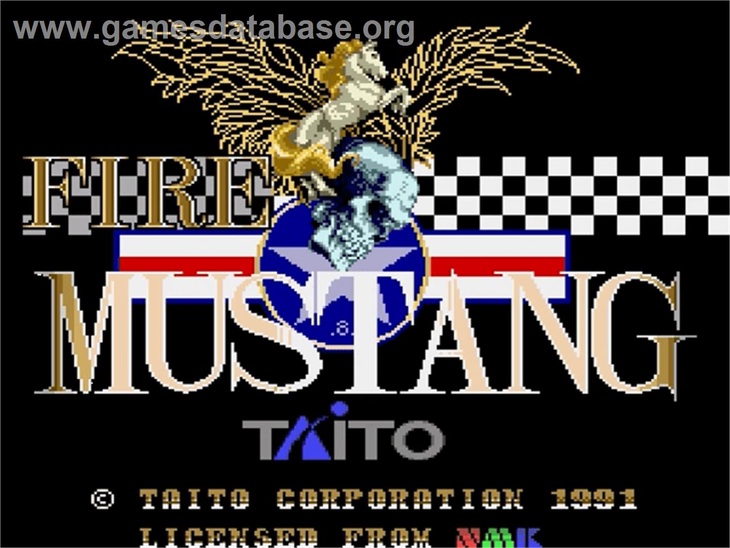 Fire Mustang - Sega Genesis - Artwork - Title Screen