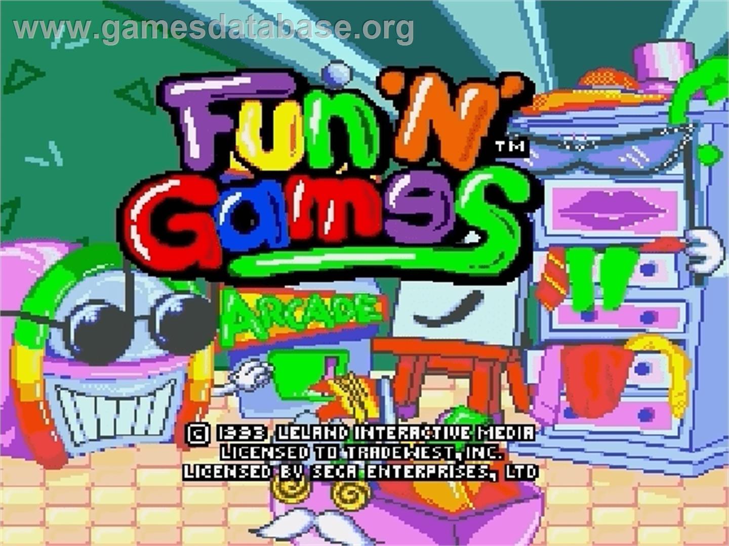 Fun 'n' Games - Sega Genesis - Artwork - Title Screen