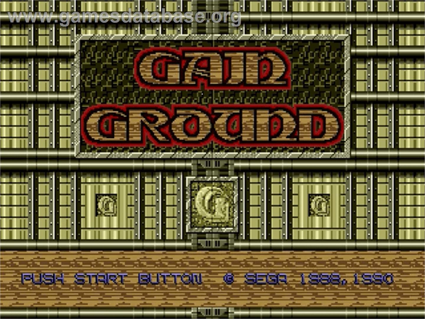 Gain Ground - Sega Genesis - Artwork - Title Screen