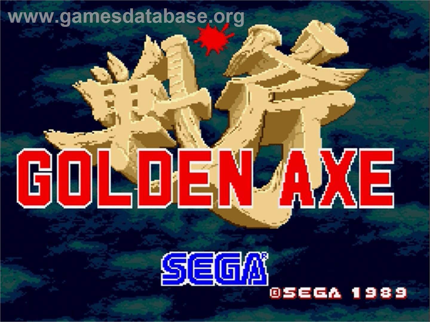 Golden Axe - Sega Genesis - Artwork - Title Screen