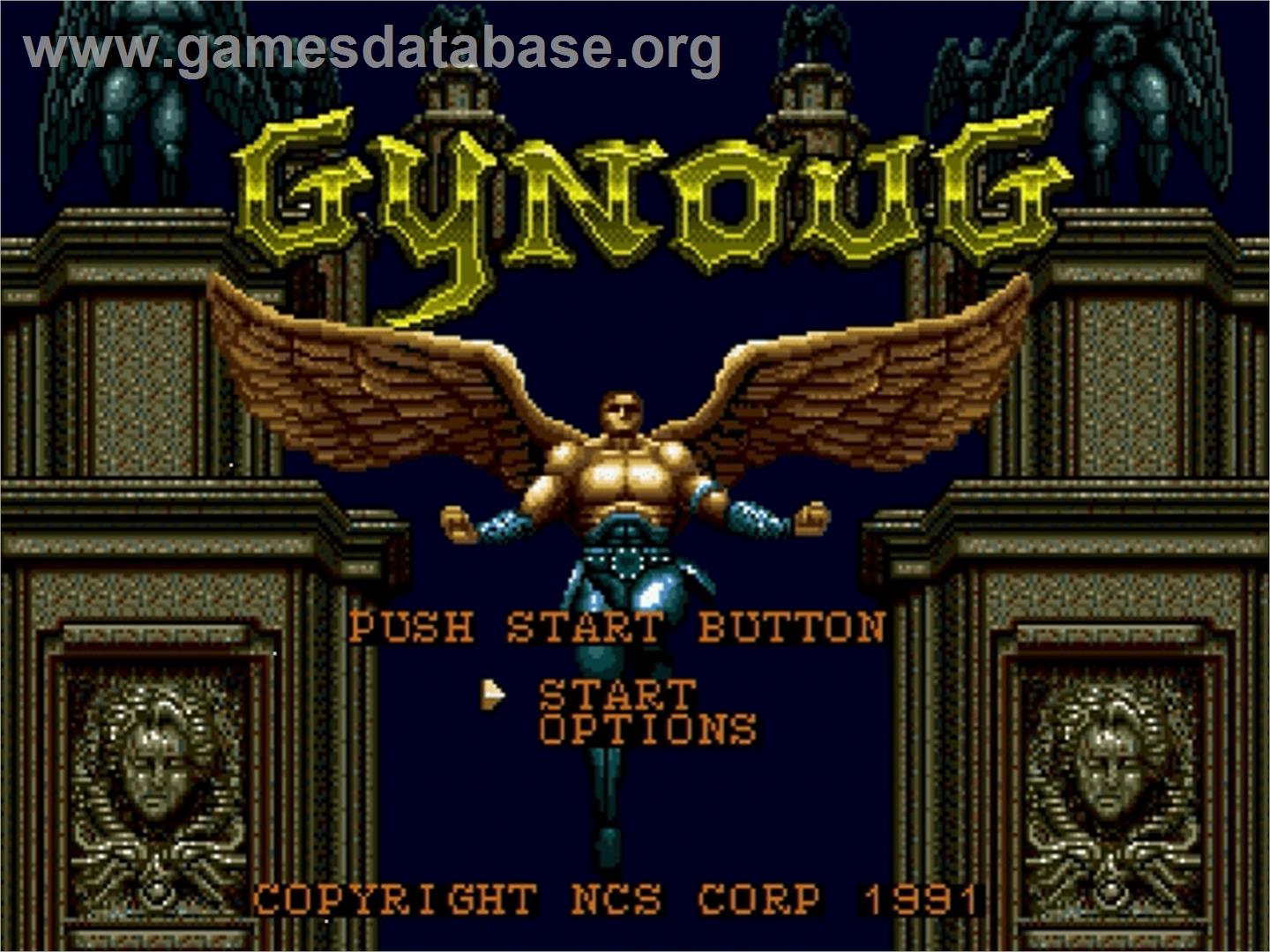 Gynoug - Sega Genesis - Artwork - Title Screen