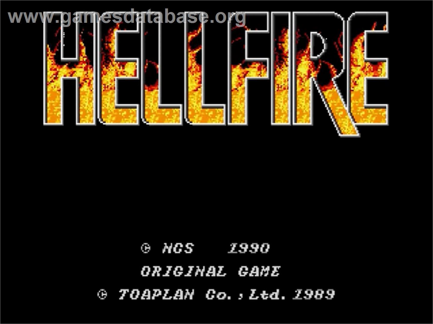Hellfire - Sega Genesis - Artwork - Title Screen
