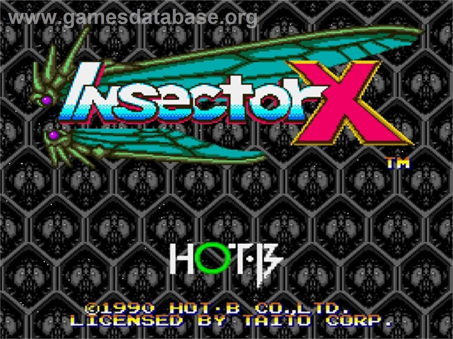 Insector-X - Sega Genesis - Artwork - Title Screen