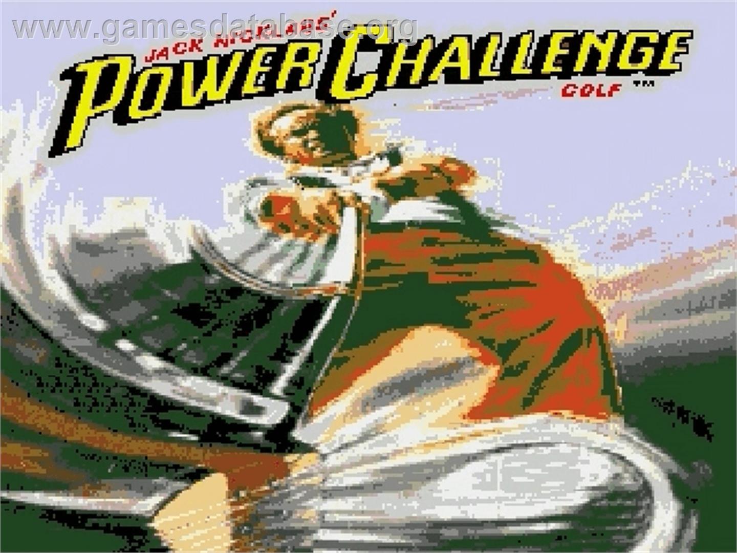 Jack Nicklaus' Power Challenge Golf - Sega Genesis - Artwork - Title Screen