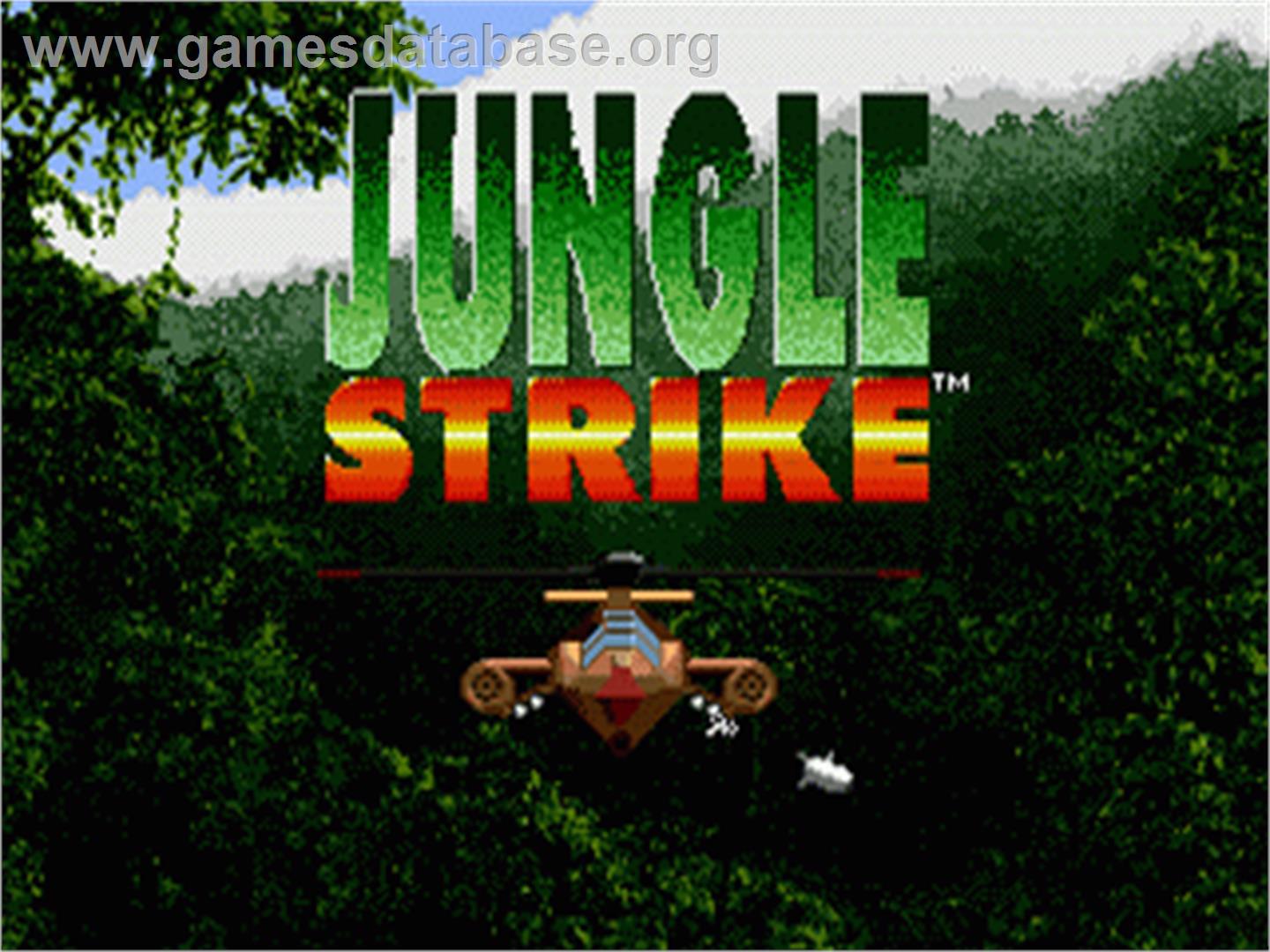 Jungle Strike - Sega Genesis - Artwork - Title Screen