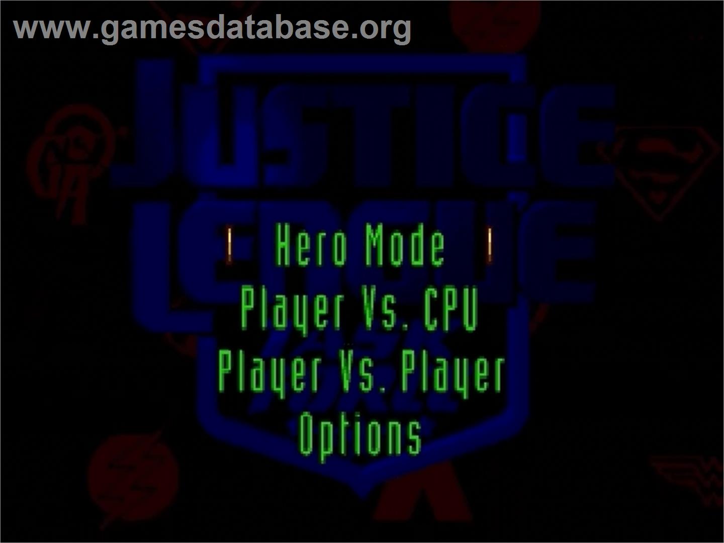 Justice League Task Force - Sega Genesis - Artwork - Title Screen
