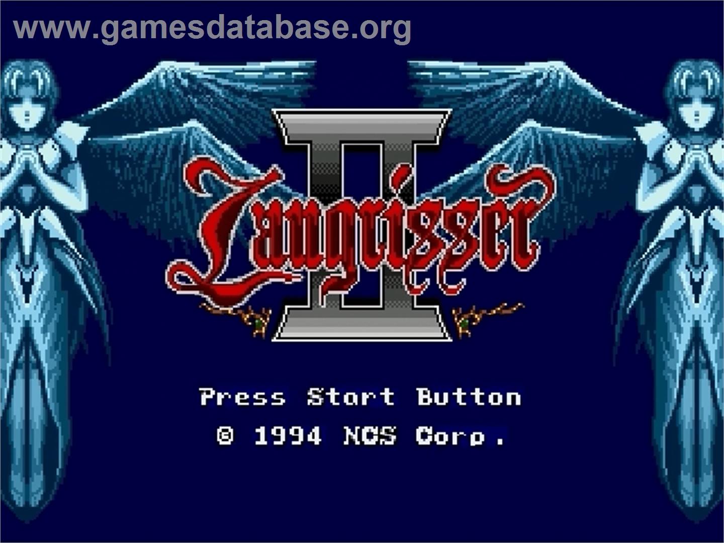 Langrisser 2 - Sega Genesis - Artwork - Title Screen
