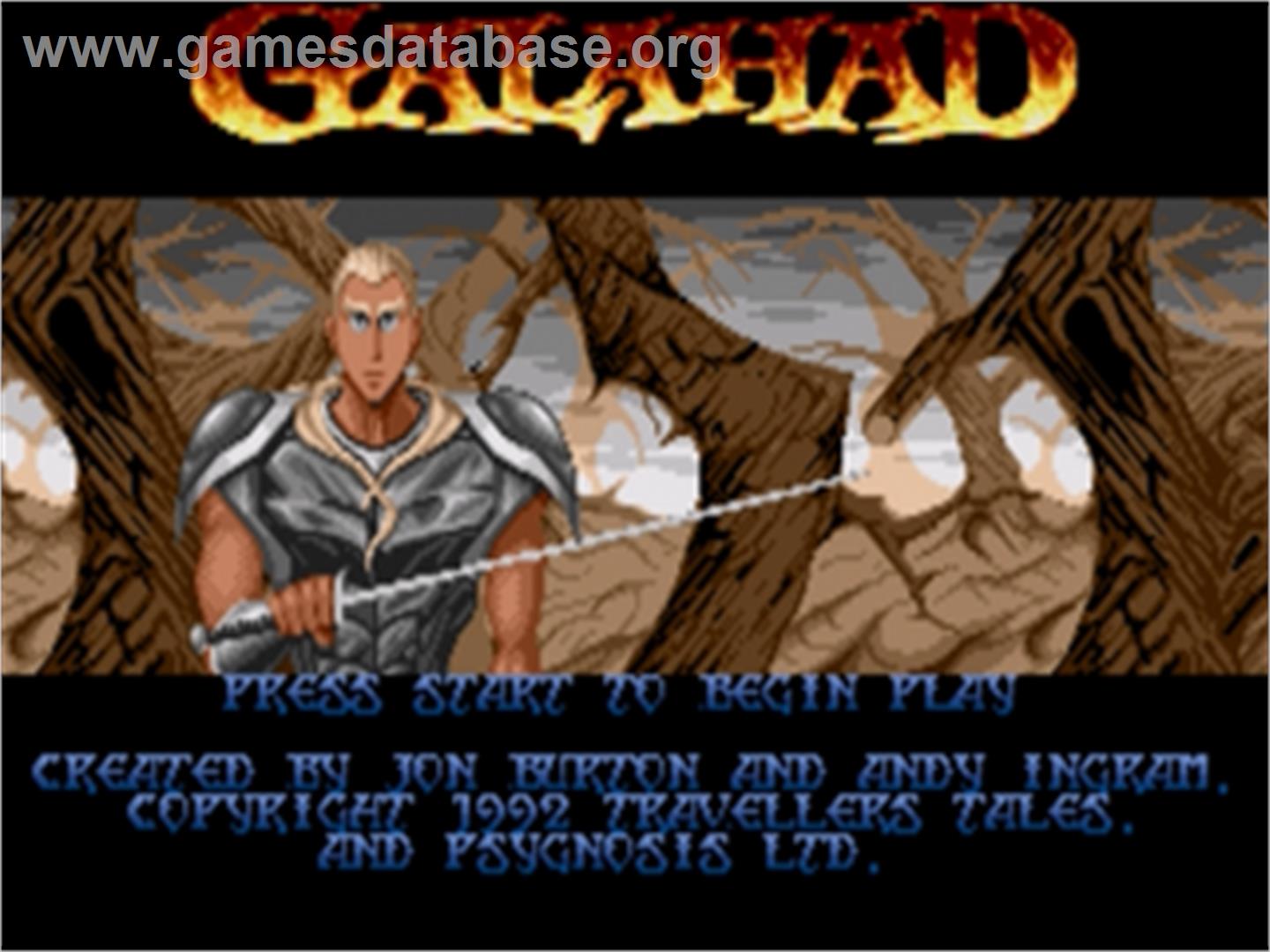 Legend Of Galahad, The - Sega Genesis - Artwork - Title Screen