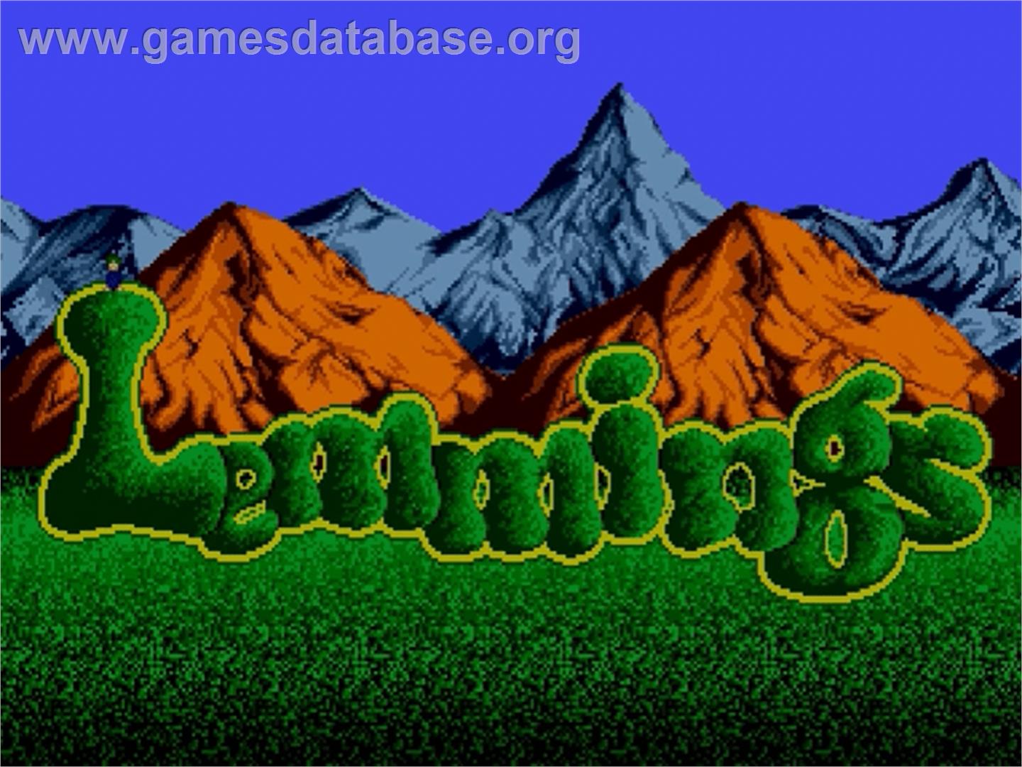 Lemmings - Sega Genesis - Artwork - Title Screen
