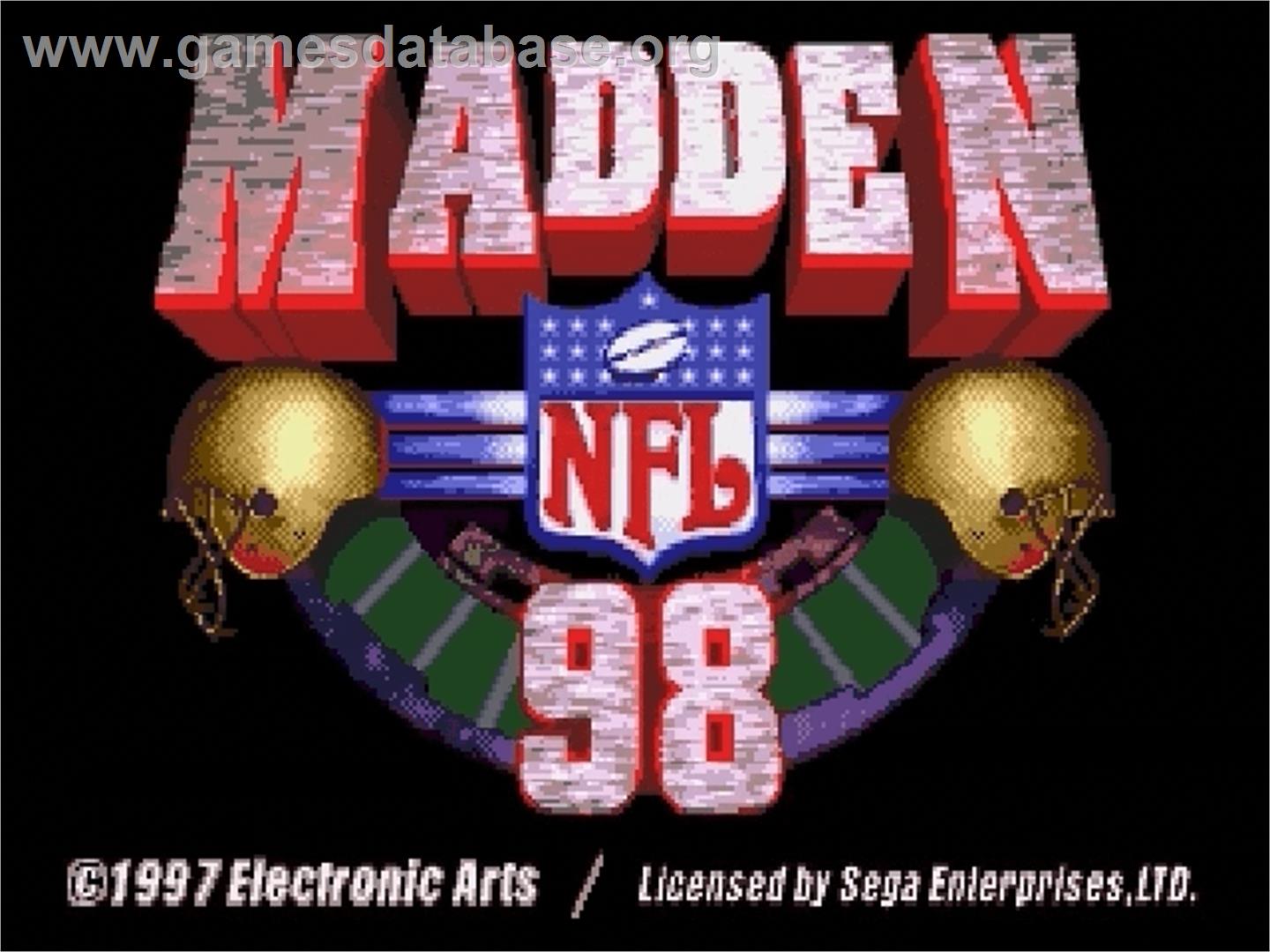 Madden NFL '98 - Sega Genesis - Artwork - Title Screen