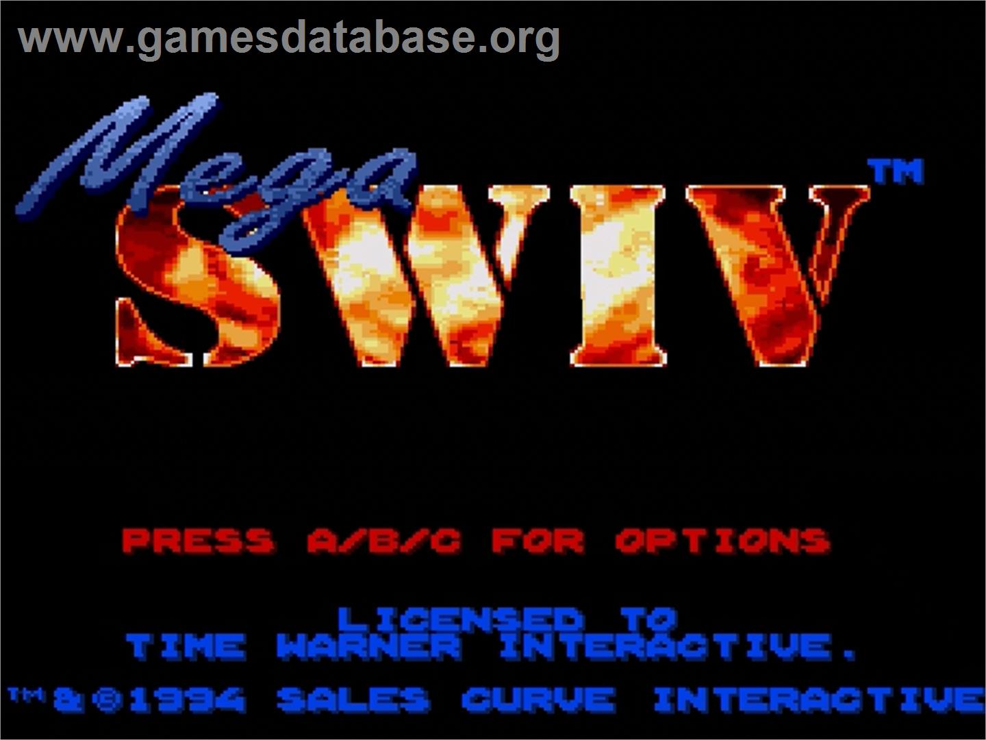 Mega Swiv - Sega Genesis - Artwork - Title Screen