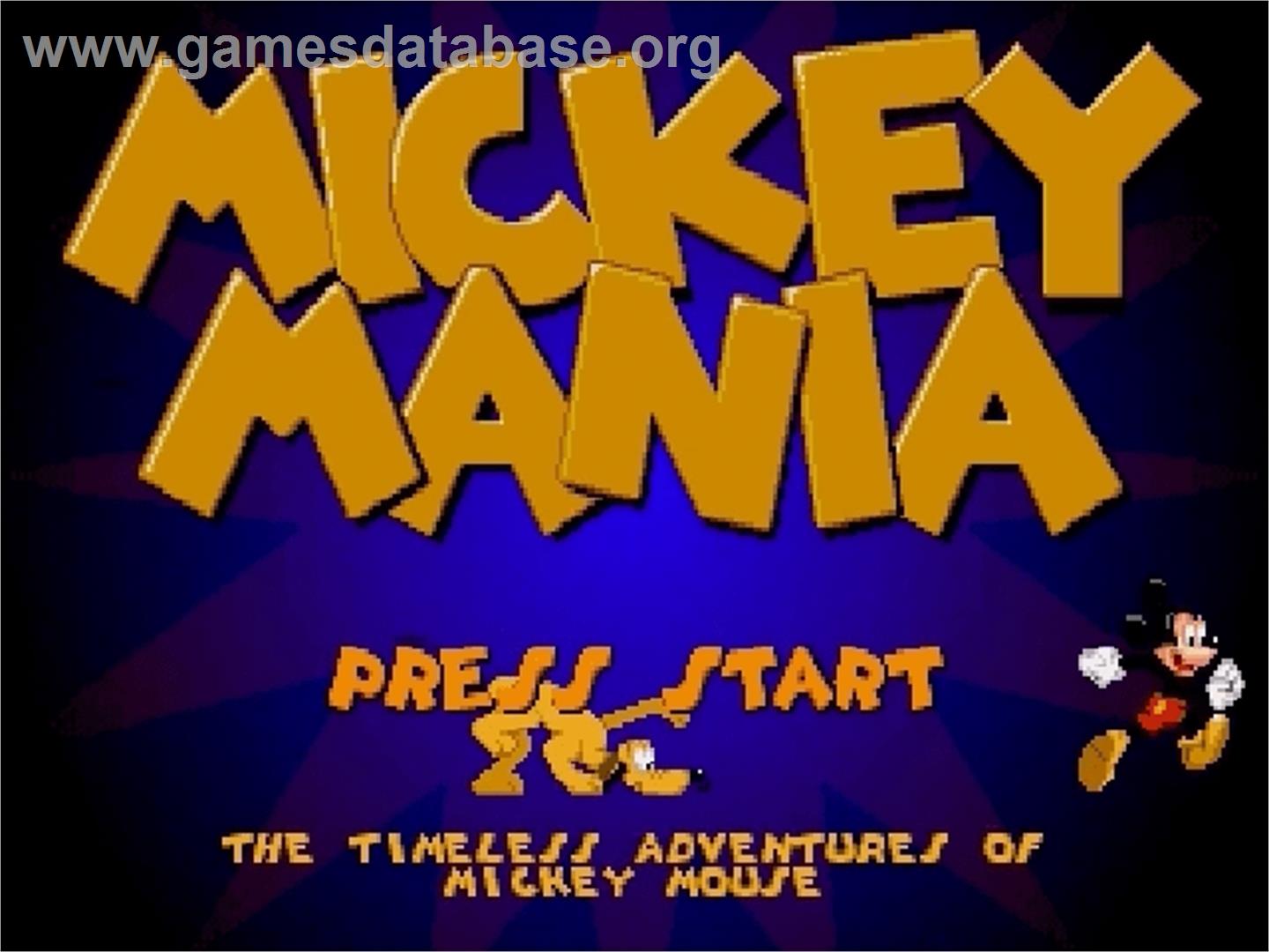 Mickey Mania - Sega Genesis - Artwork - Title Screen