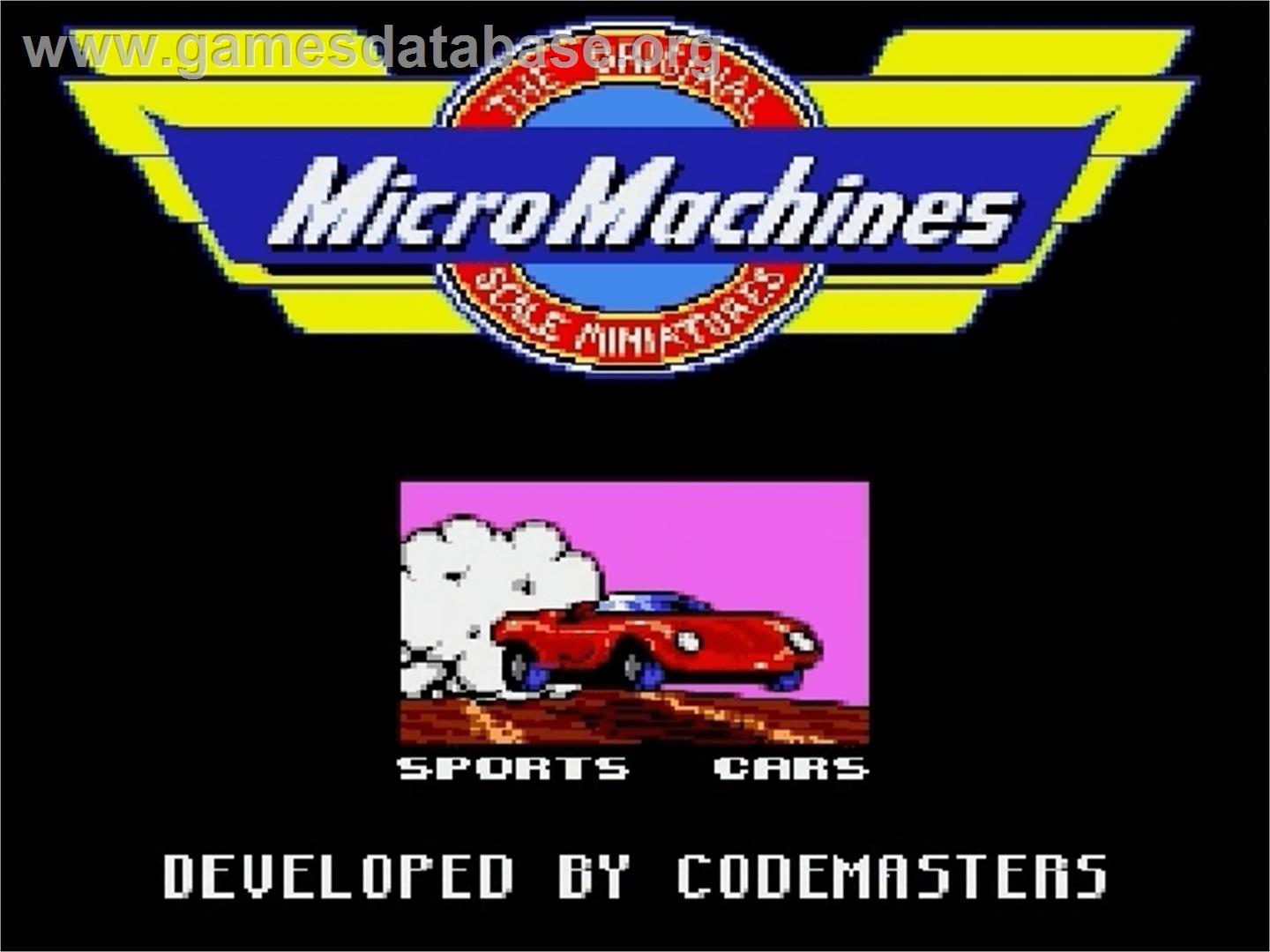 Micro Machines - Sega Genesis - Artwork - Title Screen