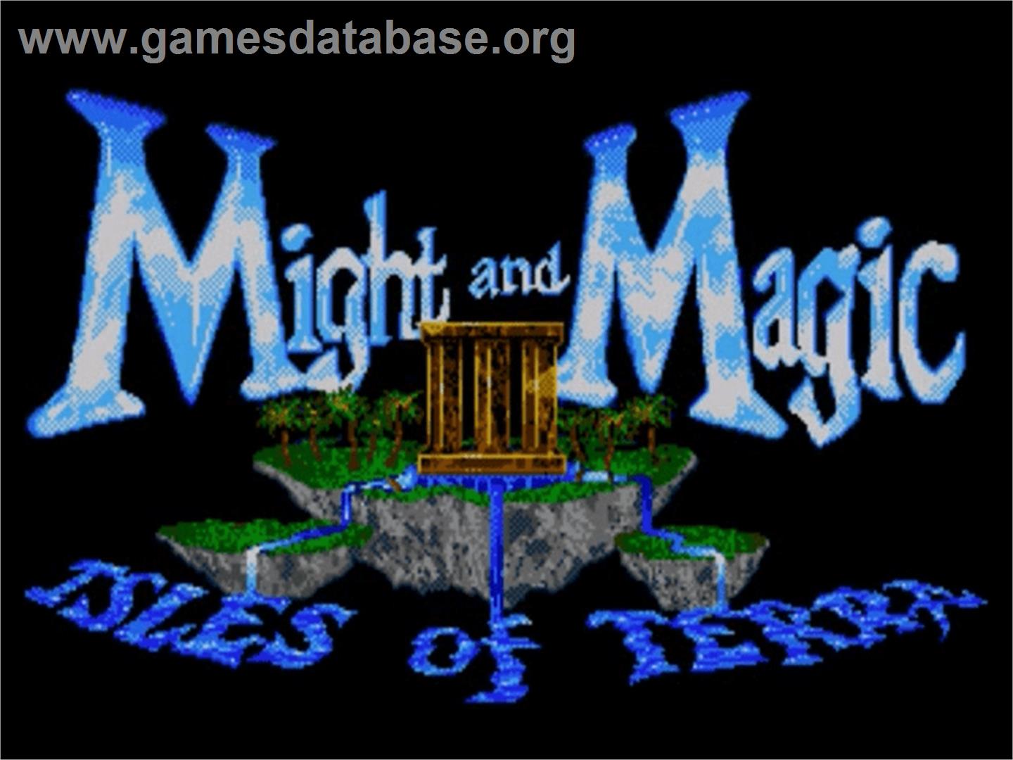 Might And Magic 3 - Isles Of Terra - Sega Genesis - Artwork - Title Screen