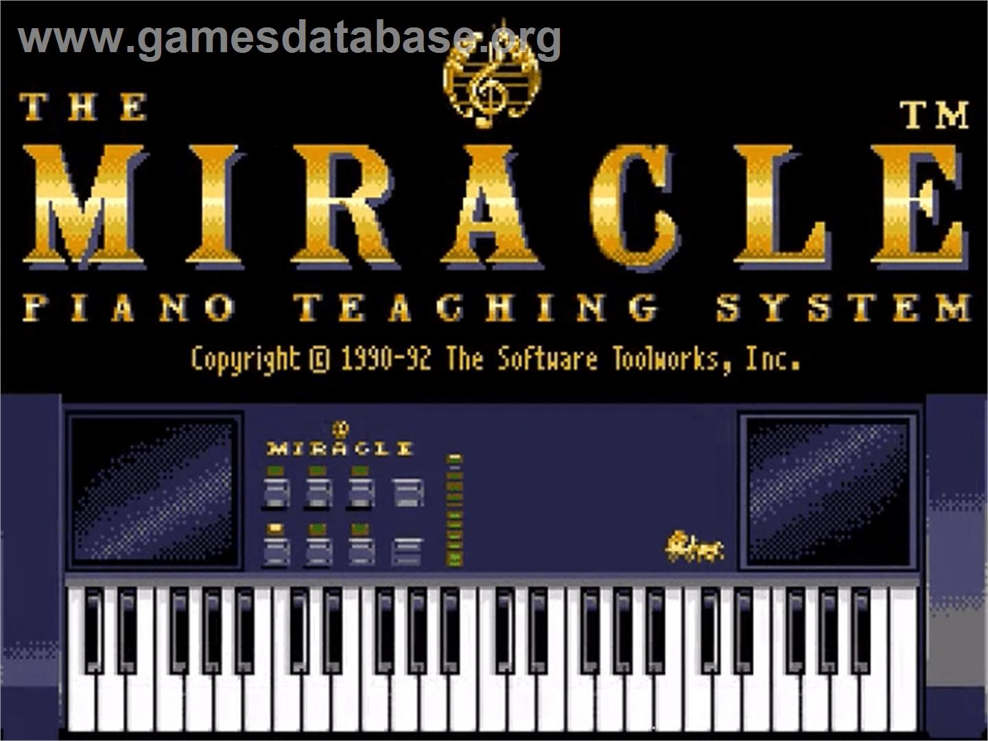 Miracle Piano Teaching System - Sega Genesis - Artwork - Title Screen