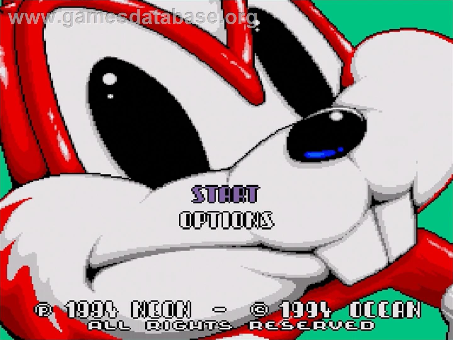 Mr. Nutz 2 - Sega Genesis - Artwork - Title Screen