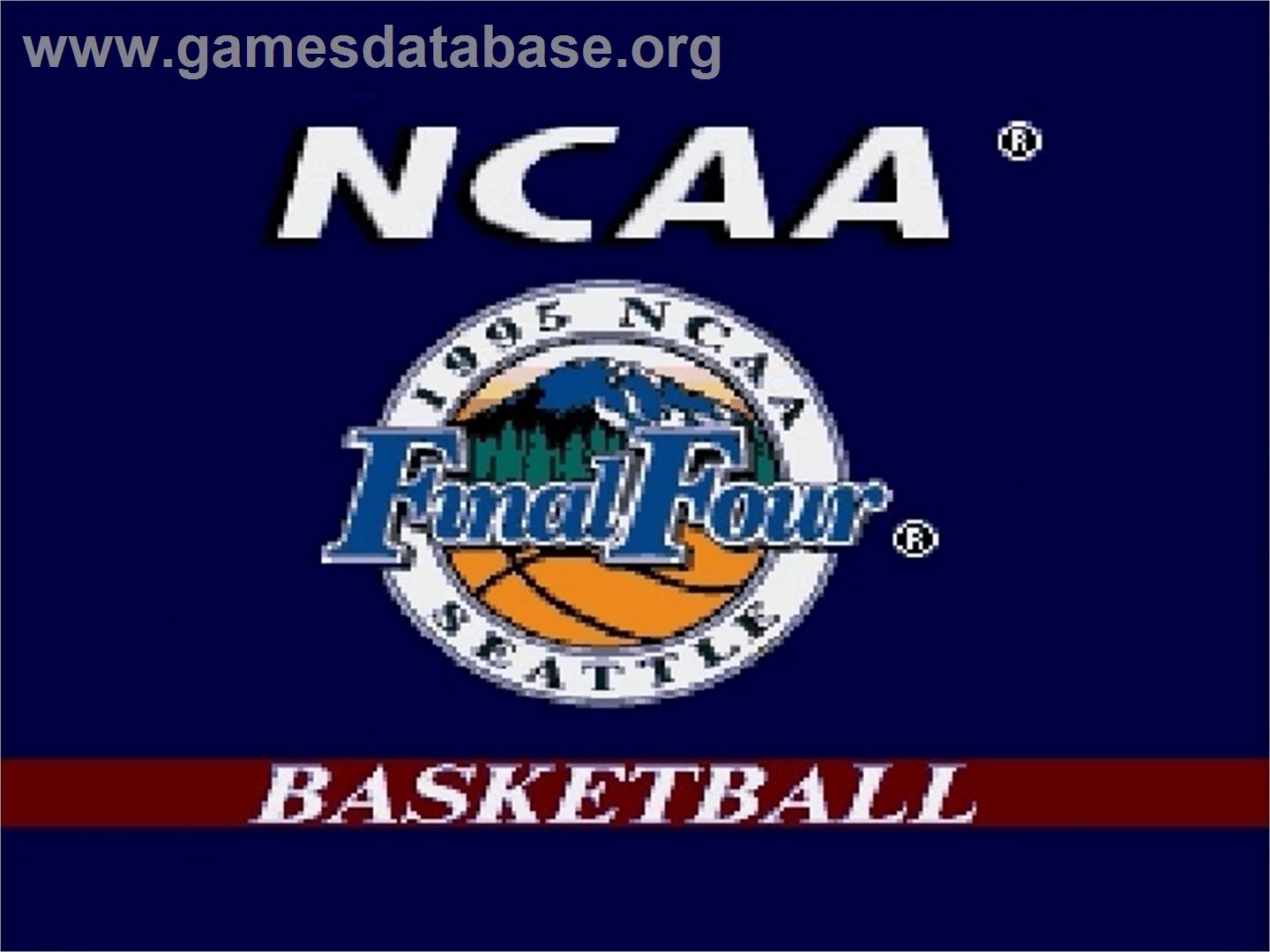 NCAA Final Four Basketball - Sega Genesis - Artwork - Title Screen