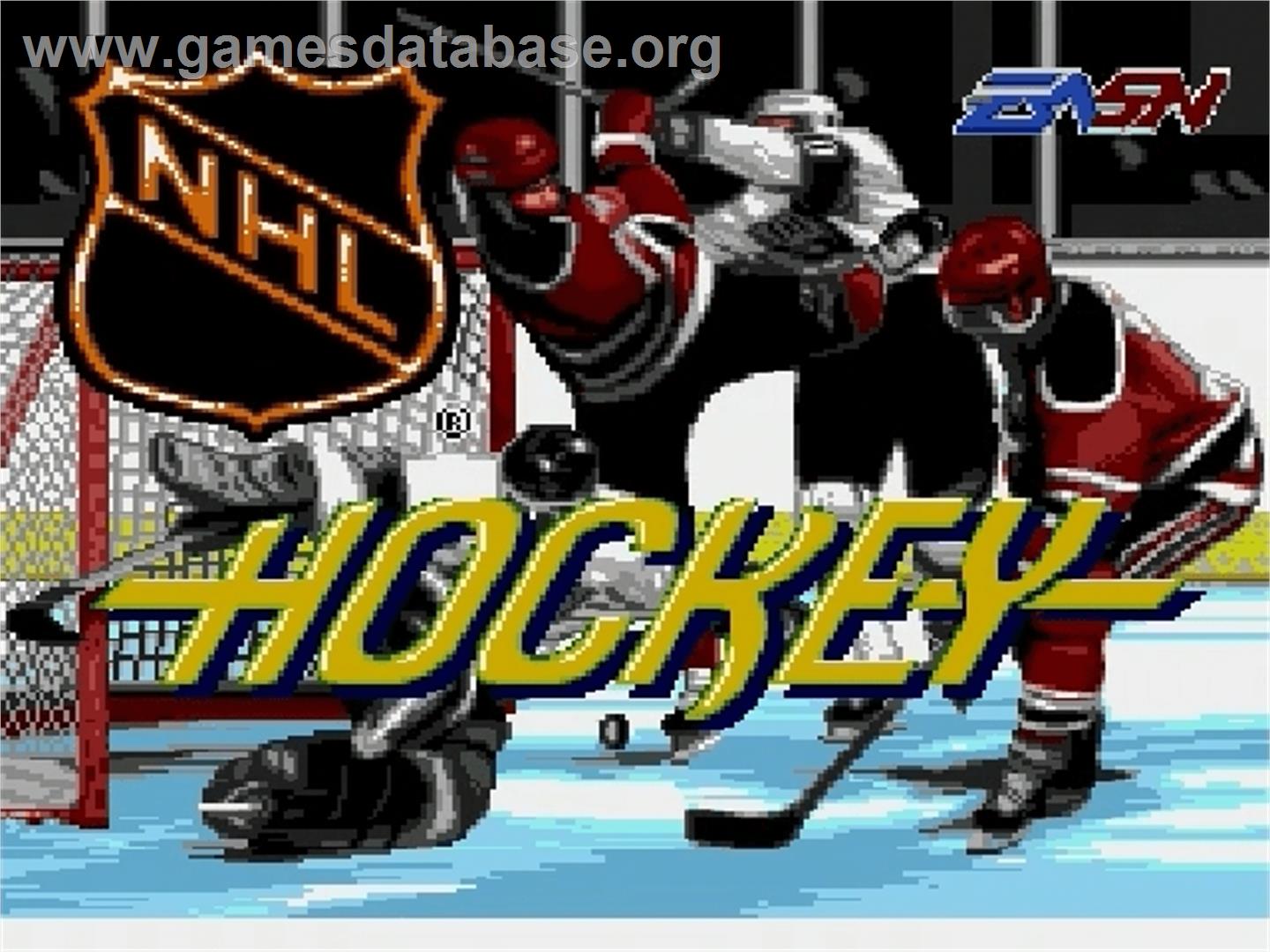 NHL Hockey - Sega Genesis - Artwork - Title Screen