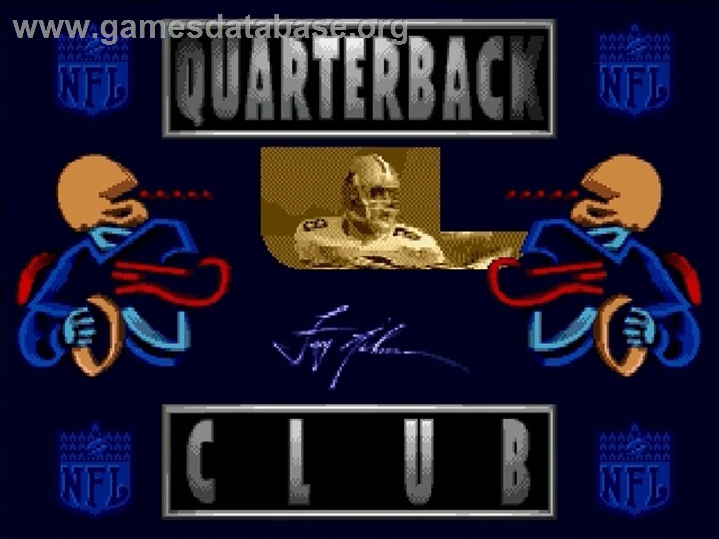 Nfl Quarterback Club '95 - Sega Genesis - Artwork - Title Screen