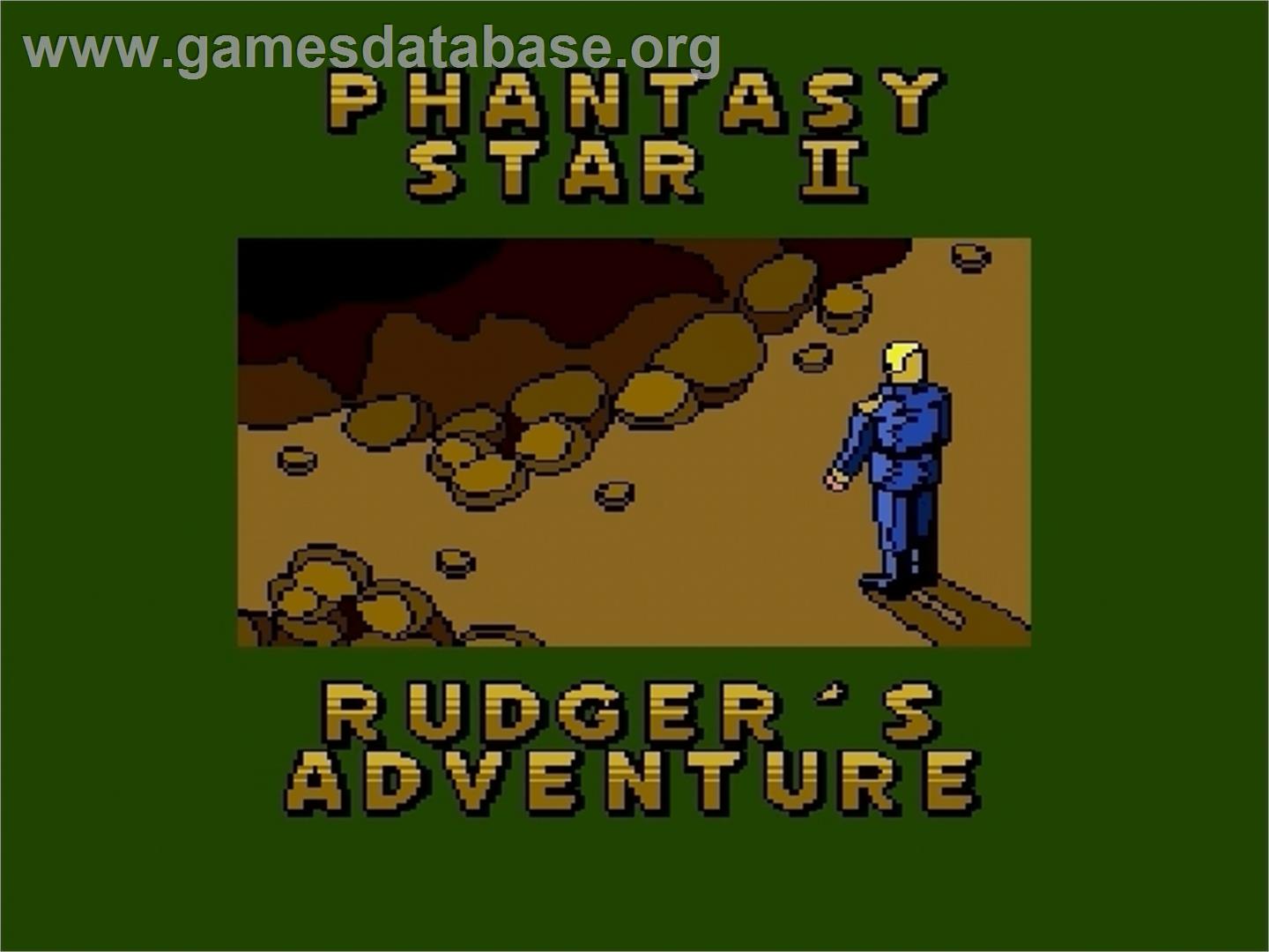 Phantasy Star 2 - Rudger's Adventure - Sega Genesis - Artwork - Title Screen