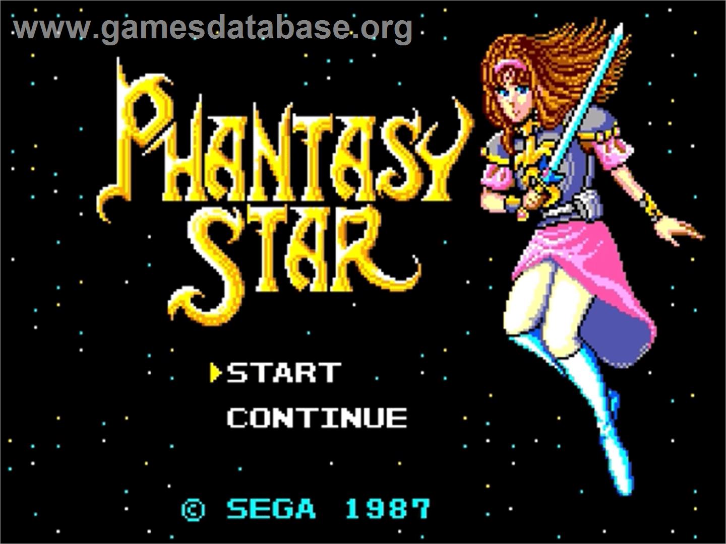 Phantasy Star Fukkokuban - Sega Genesis - Artwork - Title Screen