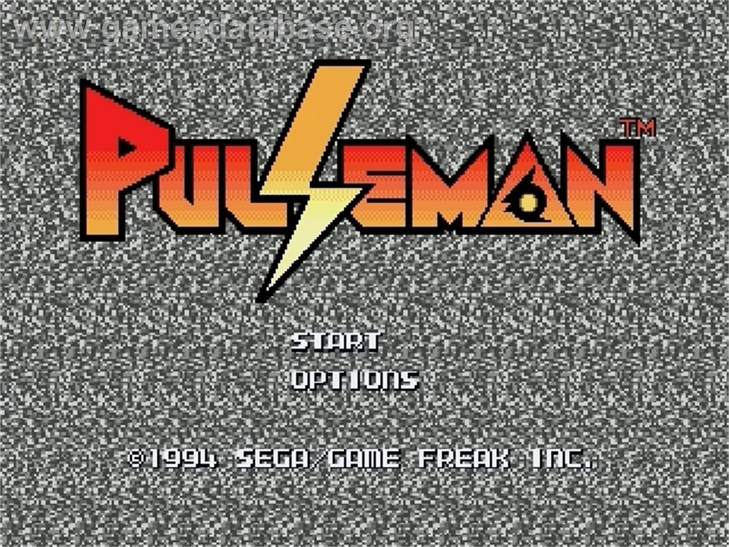 Pulseman - Sega Genesis - Artwork - Title Screen