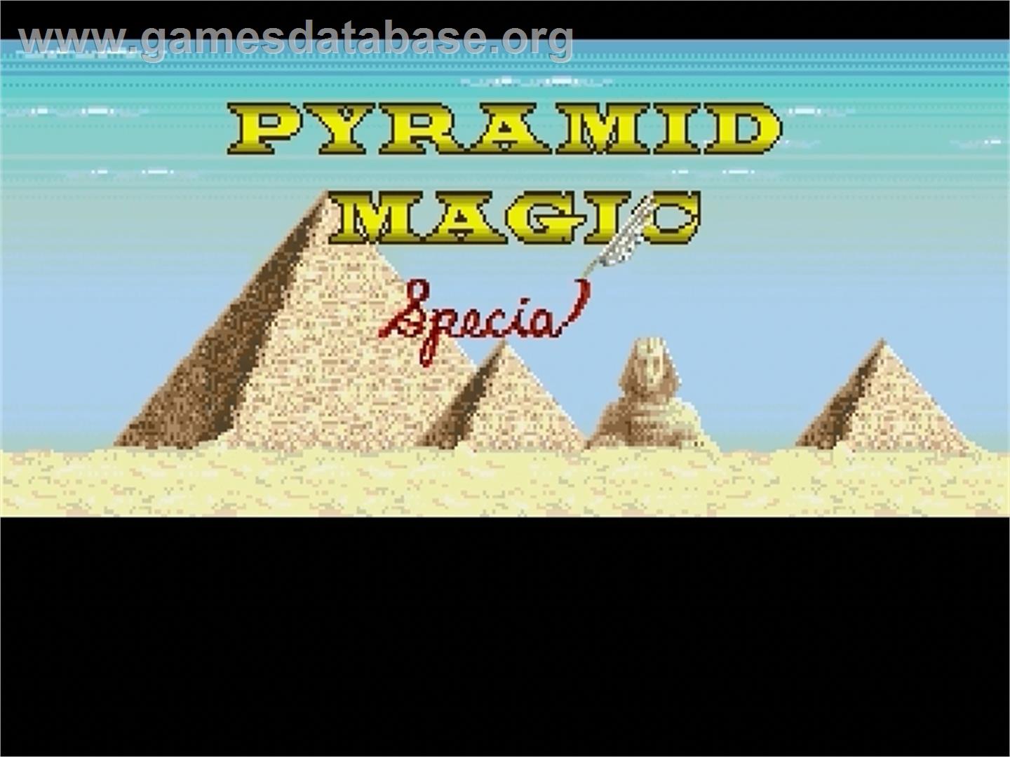 Pyramid Magic Special - Sega Genesis - Artwork - Title Screen