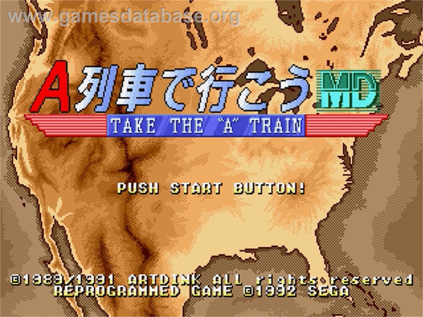 Ressha De Ikou Md, A - Sega Genesis - Artwork - Title Screen