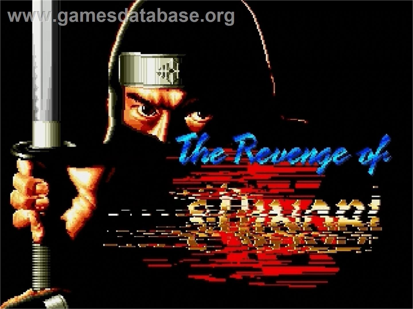 Revenge Of Shinobi, The - Sega Genesis - Artwork - Title Screen