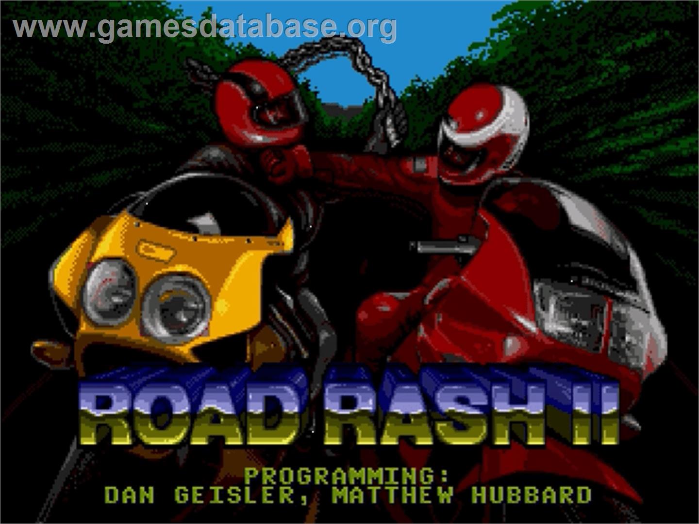 Road Rash 2 - Sega Genesis - Artwork - Title Screen