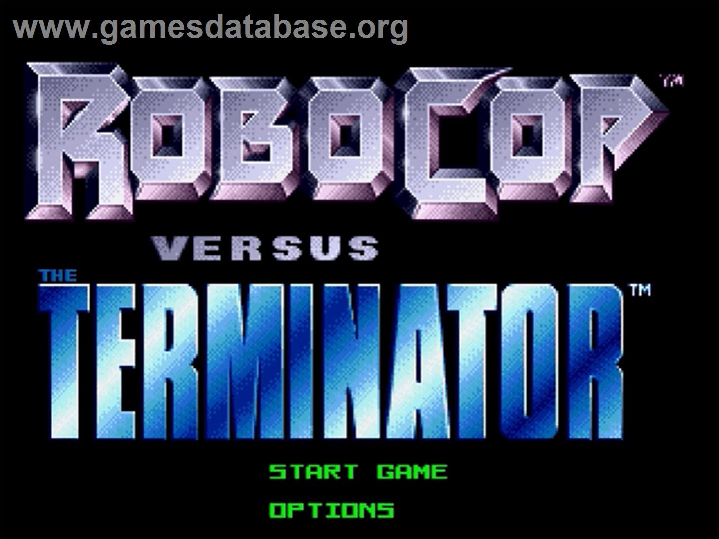 Robocop Vs Terminator - Sega Genesis - Artwork - Title Screen