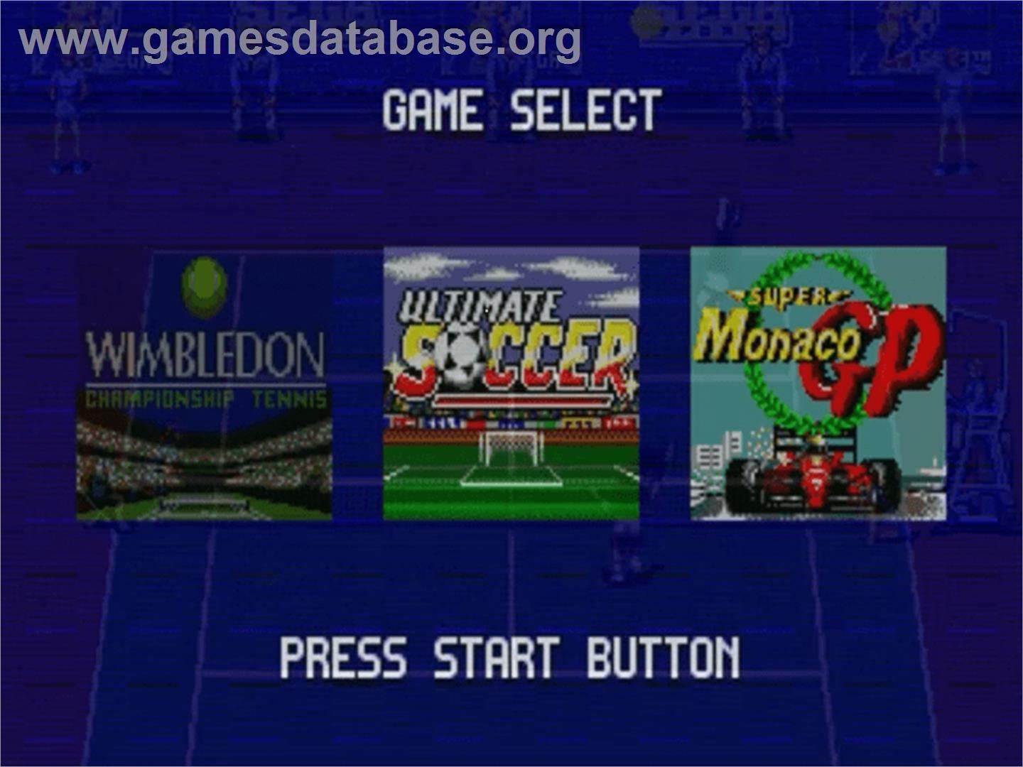 Sega Sports 1 - Sega Genesis - Artwork - Title Screen
