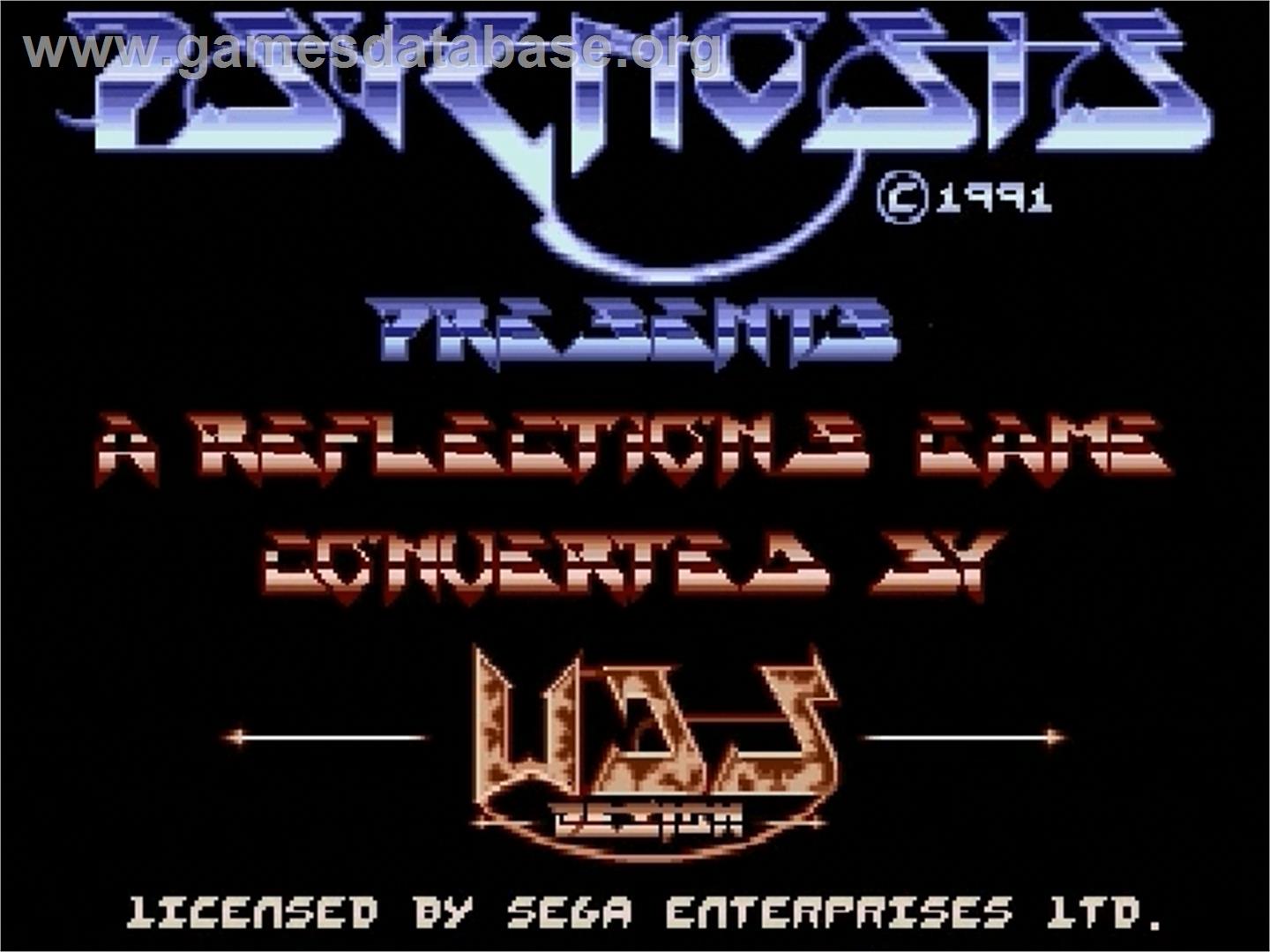 Shadow Of The Beast - Sega Genesis - Artwork - Title Screen