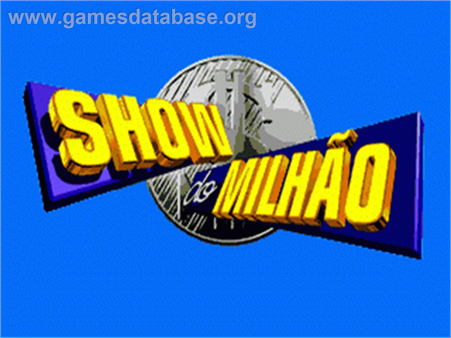 Show Do Milhao - Sega Genesis - Artwork - Title Screen