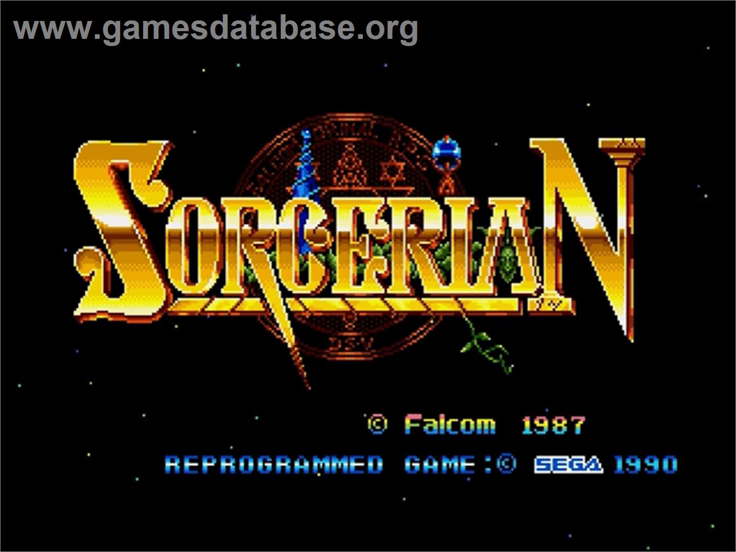 Sorcerian - Sega Genesis - Artwork - Title Screen