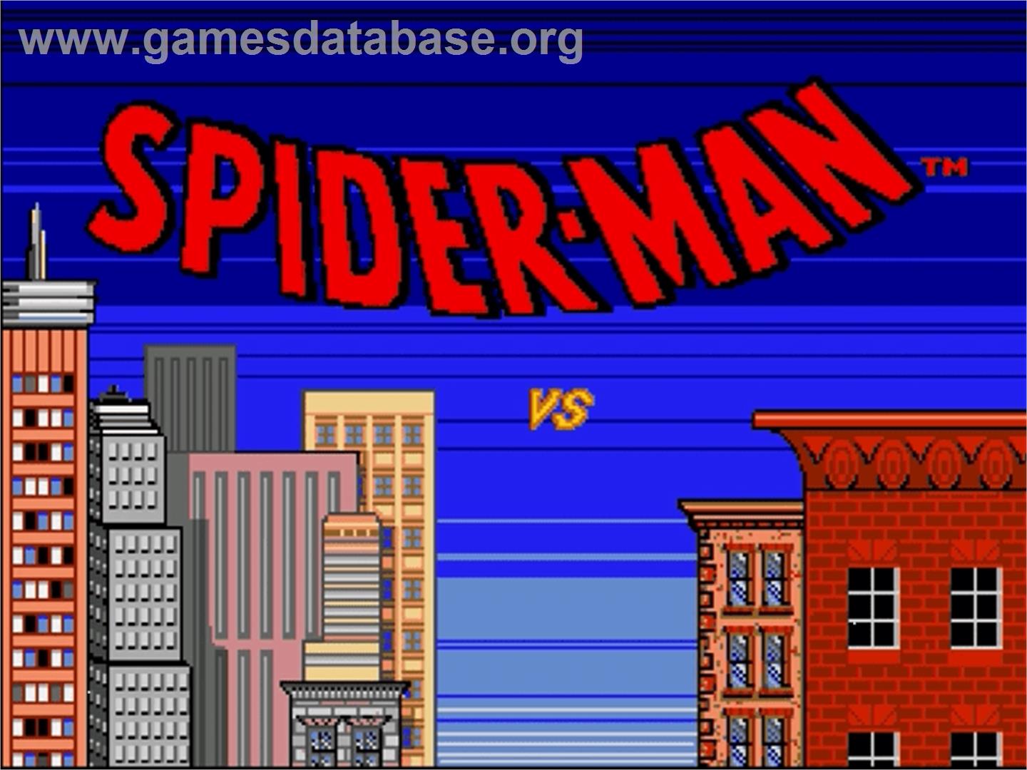 Spider-Man - Sega Genesis - Artwork - Title Screen